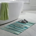 thumbnail image 2 of Yuma Indoor/Outdoor Blue Mid-Century Striped 1'8" x 2'6" Non-Skid Accent Rug, 2 of 8