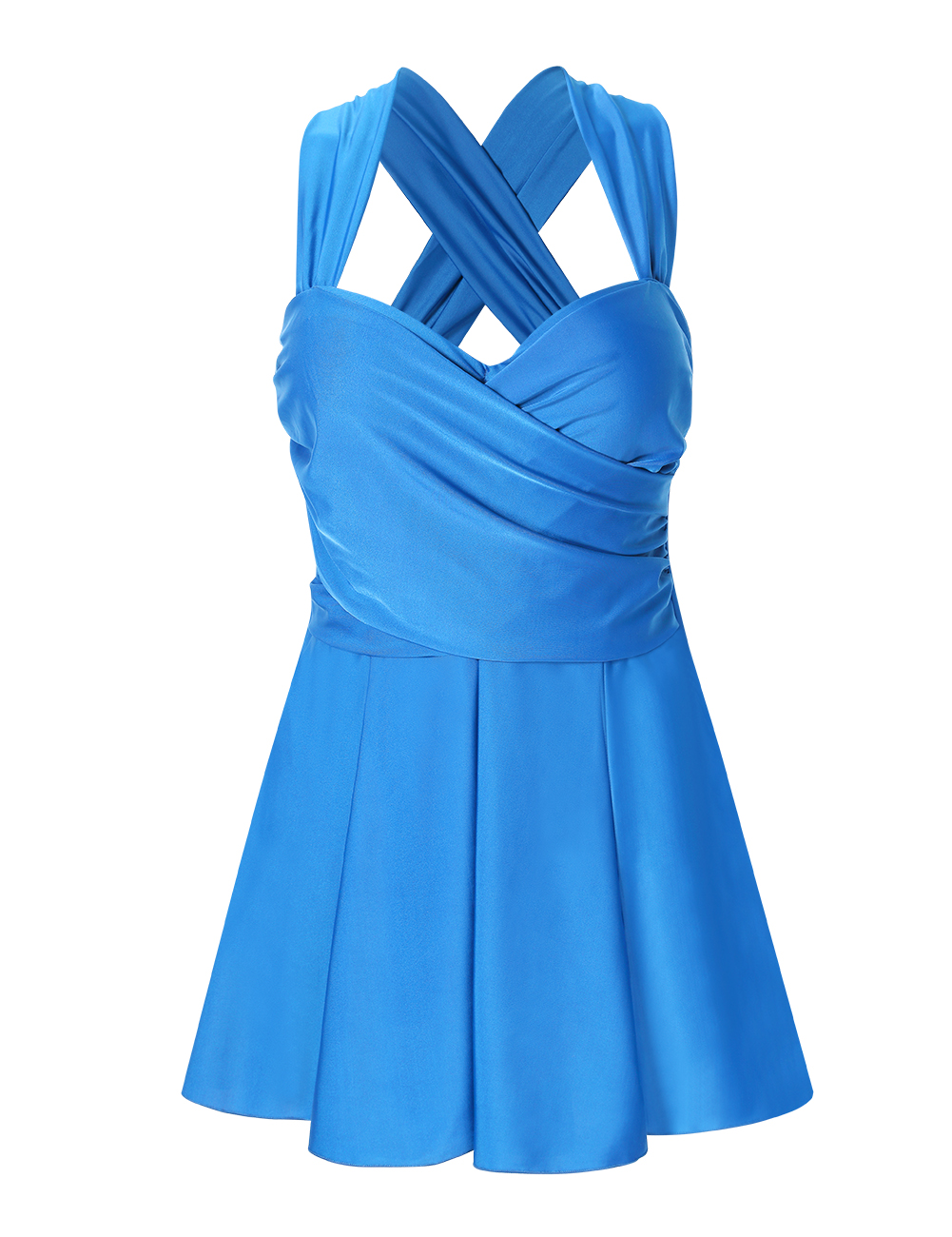 Women's Cross Back Shaping Body OnePiece Swim Dress Swimsuit Walmart