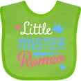 thumbnail image 3 of Inktastic Little Mister Romeo Boys Baby Bib, 3 of 4