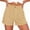 *Khaki, variant on Binmer Women's Solid Color Stretch Waist Shorts with Button, Casual Summer Short with Pockets Army Green,Women's Plus L