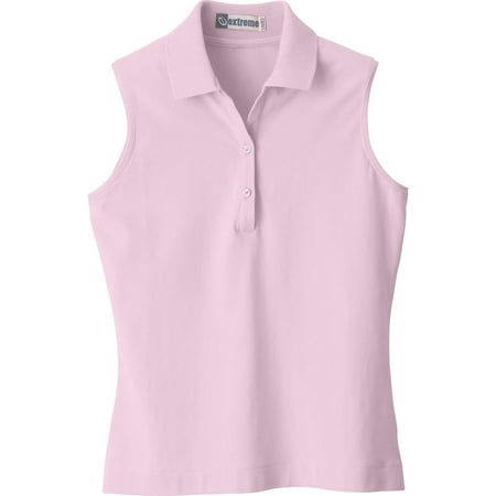- Extreme Ladies Sleeveless Stretch Jersey Polo Shirt 75050