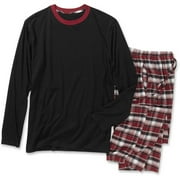 Hanes - Mens Jersey Flannel Sleep Set