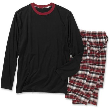 Hanes - Mens Jersey Flannel Sleep Set