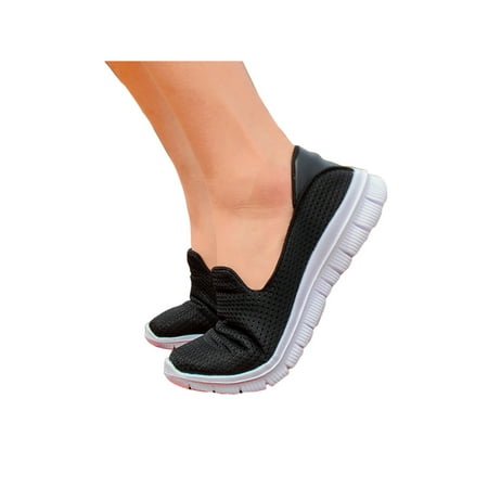 

LUXUR Women s Ladies Loafers Lightweight Flat Slip On Sneaker Casual Shoes