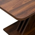 thumbnail image 4 of PORKISS 55.12" - 70.87" Extendable Dining Table for 6-8 People, Modern Rustic Kitchen Expanding Table for Kitchens, Dining, Office Areas, Walnut, 4 of 12