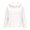 White, variant on Girls Winter Heavyweight Hooded Puffer Jacket, Windproof Warm Quilted Padded Coat, Henley Neck Trendy Outerwear for Kids (White, 6-7 Years)