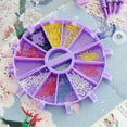 thumbnail image 5 of Diamond Painting Trays with Stoppers, Diamond Painting Accessories Tray Organizer Plastic Diamond Art Painting Bead Sorting Trays, Diamond Arts Accessories and DIY Art (Purple-1), 5 of 5