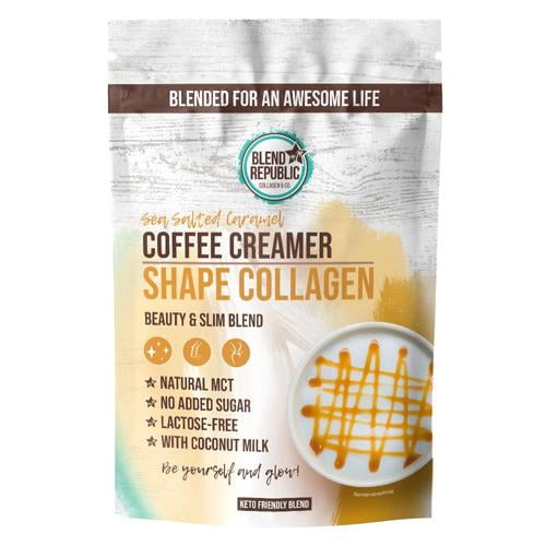 Blend Republic, Keto Collagen Creamer Salted Caramel for ketogenic Diet; Beauty & Keto Blend; 300g