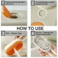 thumbnail image 6 of Pet Grooming Brush for Dogs & Cats, 3-in-1 Design: Hair Remover, Cleaning Brush and Massaging Brush, 6 of 6
