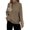 Khaki, variant on Vedolay Womens Sweater Womens 2023 Trendy Fall Fashion Sweaters Knit Ribbed Stripe Pullover Top,Beige M