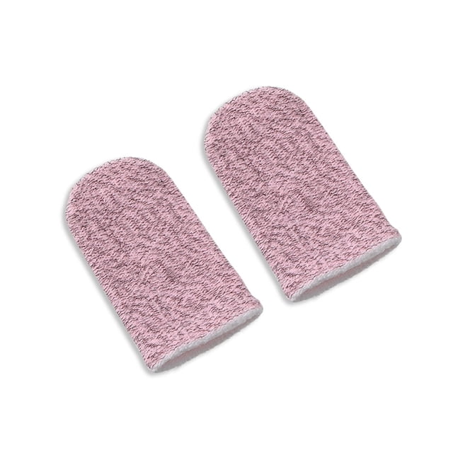 ZLight 2 Pieces Sweatproof Fingertip Mobile Carbon Fiber Sleeves Seamless Cellphones Game Stretch Controllers Accessories No.03 1Set