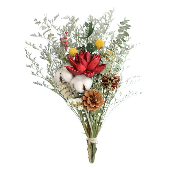 yotijay Dried Flowers Floral Crafts Red
