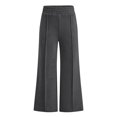 thumbnail image 5 of vzibsiv Boys Girls Sweatpants Wide Leg Fleece Lined Elastic Waist Pants with Pockets School Casual Trousers Dark Gray 12-13Y, 5 of 7