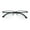 Gunmetal, variant on Men Premium Optical Frame Wide Large Head Reading Glasses Half Rim Metal - Clear Lens Reader DRM03 145MM Black +1.00