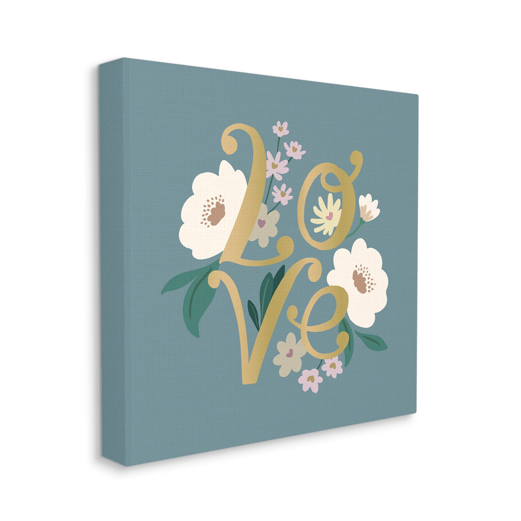 Love Blooming Florals Arrangement Botanical & Floral Graphic Art Gallery Wrapped Canvas Print Wall Art