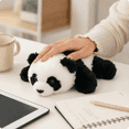 thumbnail image 4 of Plush Wrist Rest, Cute Soft Panda Stuffed Animal 9.4 inch, 1 Pack Fluffy Hand Support Cushion, for Office Desk Laptop Keyboard Mouse Typing Pain Relief and Home Decor Kids Gift, 4 of 8