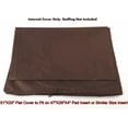 thumbnail image 6 of Dogbed4less Large Memory Foam Pet Bed with Washable Denim Cover for Crates, 6 of 8