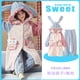 thumbnail image 4 of Pijama de felpa nuevo para padres e hijos de Hello Kitty Anime Sanrios Cinnamoroll Kuromi Otoño Invierno Albornoz cálido para niñas Ropa de casa, 4 of 5