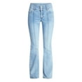 thumbnail image 5 of No Boundaries Pintuck Mini Bootcut Jeans, 32.5'' Inseam, Women's 00-20, 5 of 6