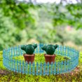 thumbnail image 6 of ELAYARD 2pcs Micro Landscape Fence Props Mini Fence Crafts Decorative Blue Wood Garden Ornaments, 6 of 8