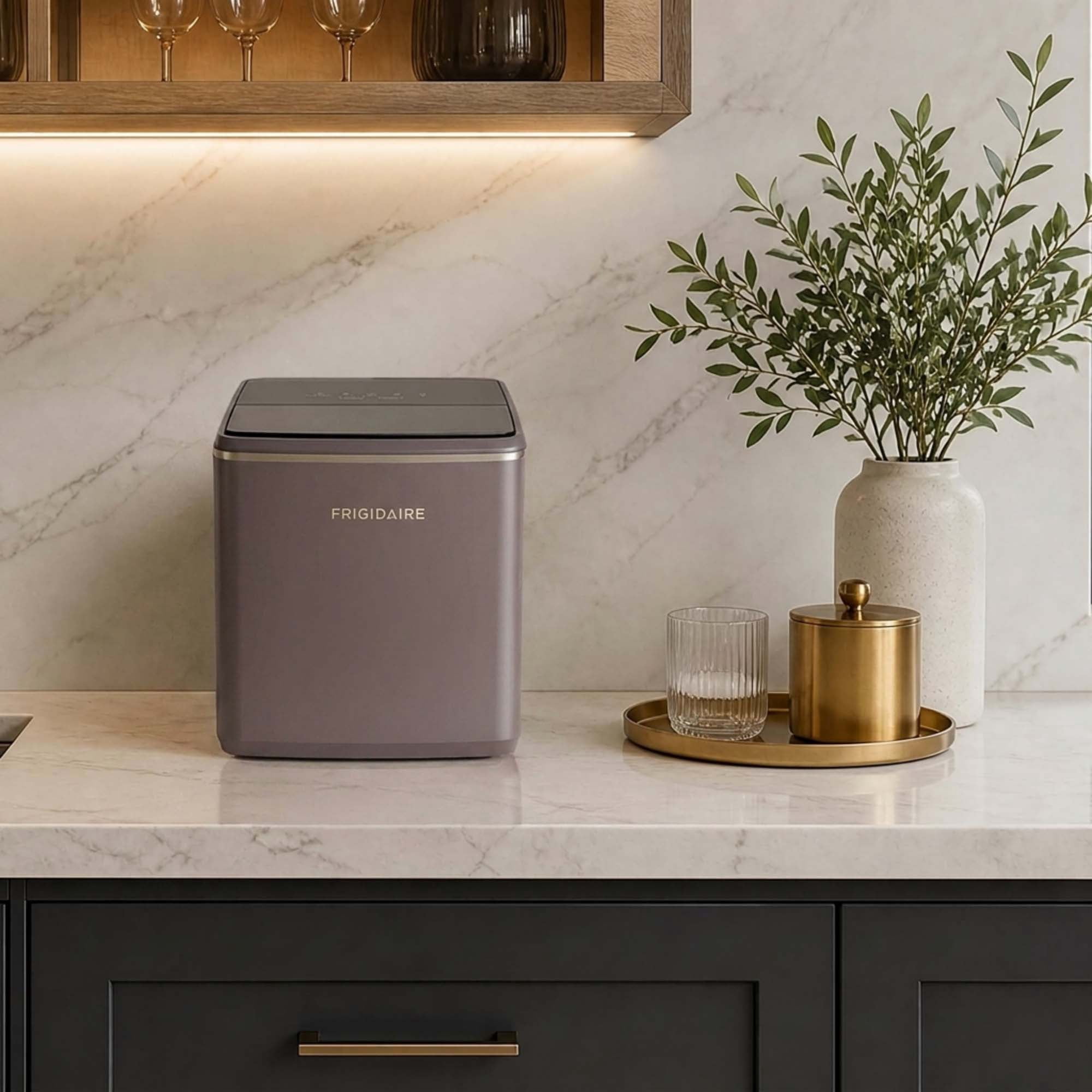 Frigidaire 26 lbs. Countertop Ice Maker with Touch Display, Mauve