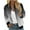 A-Gray, variant on Gradient Jacket for Women Zip Up Lightweight Long Sleeve Jackets Casual Loose Coat Outwear with Pockets A-Red XXL