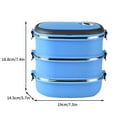 thumbnail image 3 of Rectangular Lunch Box Student Insulated Lunch Box Portable Lunch Box, 3 of 3