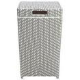 thumbnail image 4 of Furniture of America Azur Aluminum 2-Piece Bar Cart and Trash Can in Gray, 4 of 18