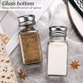 thumbnail image 3 of Dompilc 2PC Salt and Pepper Shakers - Clear Glass Kitchen Jars, Cute Farmhouse Style, Easy to See when to Refill, Essential Kitchen Gadgets, 3 of 7
