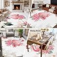 thumbnail image 5 of Large Area Rugs for Living Room Bedroom, Pink Flamingo 6'x9' Rug Washable Carpet Runner Indoor Outdoor, Watercolor Flowers Spring Floral Leaf Plant Non Slip Floor Mats Rug for Kitchen, Playroom, 5 of 8