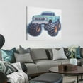 FANNA Monster Truck Canvas Wall Art Home Decor Painting 20x20in