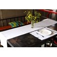 thumbnail image 4 of GFDYREE Linendo Hemstitch Linen Table Runner 14x72 Inches Long - White, 100% Pure Linen Fabric Tabletop Deco for Wedding,Party,Home, 4 of 4