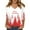 CC03_Watermelon Red, variant on Resicozy 3/4 Length Sleeve Womens Christmas Tops Dressy Casual Blouses Trendy V Neck Xmas Printed T Shirts Fall Clothes White 3XL
