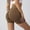 Coffee Tummy Control Yoga Shorts, variant on Women's High Waist Workout Shorts Butt Lifting Tummy Control Ruched Booty Smile Yoga Short Pants Fitness Gym Running Biker Shorts Orange 6