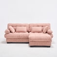 thumbnail image 2 of Miekor Furniture Modular Sectional Sofa Cloud Couch, Deep Seat L Shaped Couch with Ottoman,Sofa Sectional Couches for Living Room, Comfy advanced flannelette Loveseat with 4 Pillows No.1232, 2 of 8