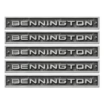 Bennington Boat Imitation Name Plate Sticker set. 10" long