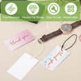 thumbnail image 4 of 100 Pcs Polyester Hang Tag String, 8 Inch Beige Snap Lock Pins Loop Fastener Price Tag Ties for Clothes Shoes Luggage, 4 of 7