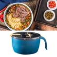 thumbnail image 1 of Cuenco para fideos instantáneos BuyWeek Acero Inoxidable Tapa Diseño Elevado, 1 of 12