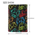 thumbnail image 3 of Rateoe Play Game Start Pattern Passport Holder Wallet Leather Mulit-purpose Travel Wallet Credit Cards Case ,Passport Cover for Women Men-6.5 in, 3 of 5
