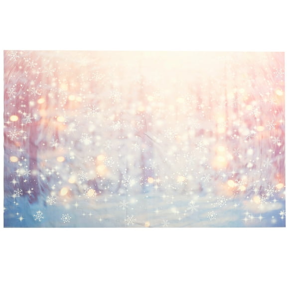 Snow Backdrop Wedding Snow Banner Foldable Snowy Background Cloth Banner Decor