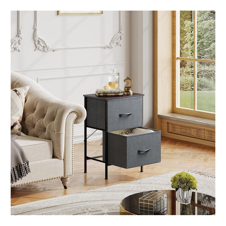 GALAXHERO Night Stand Set 2, Dresser and Nightstand Sets with 2 Fabric Drawers, End Tables Bedroom Furniture Set for College Dorm, Closet Storage, ... GALAXHERO Night Stand Set 2, Dresser and Nightstand Sets with 2 Fabric Drawers, End Tables Bedroom Furniture Set for College Dorm, Closet Storage, ...