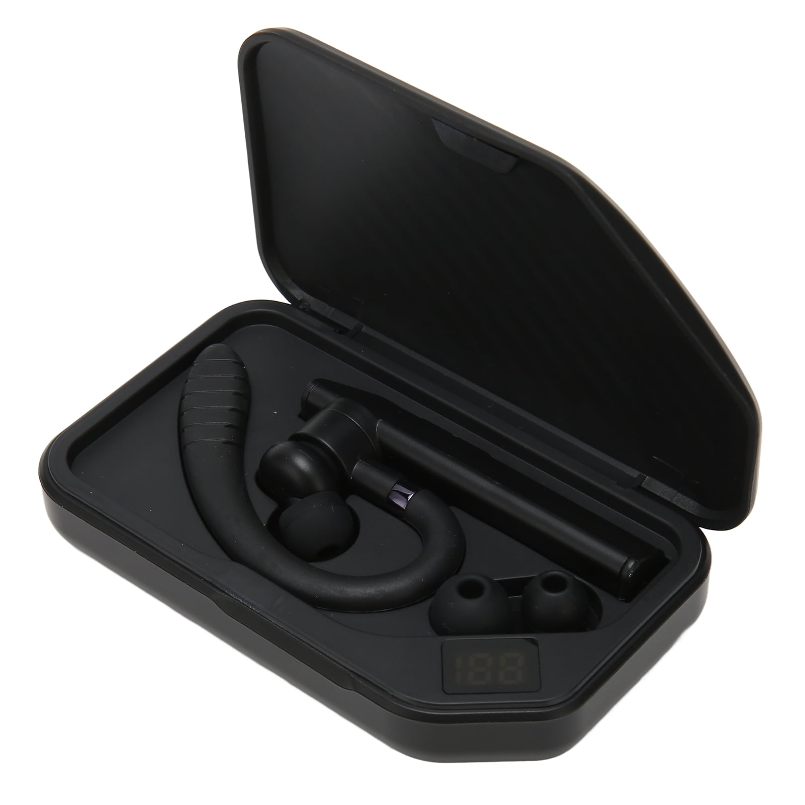 Wireless Bluetooth Earpiece Dual Microphone ENC Noise Reduction IPX7 Waterproof Hands Free Earphones for Business for Qualcomm 3020 (BT5.0)