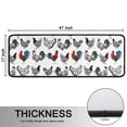 thumbnail image 5 of Kitchen Rugs Sets Of 2,White Chicken Folk Pattern Anti Fatigue Kitchen Mat Rugs Non Slip Washable,Decorative Kitchen Floor Mats for Kitchen,Sink,Laundry,17"x47"+17"x47", 5 of 5