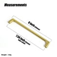 thumbnail image 3 of Goo-Ki 12 Pack 7.6''(192mm) Hole Center Brushed Brass Cabinet Pulls, Zinc Alloy Minimalist Style Cabinet Handles for Drawer,Dresser,Cupboard Wardrobe Cabinet, 3 of 7