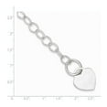 thumbnail image 5 of 925 Sterling Silver Toggle Link Heart Bracelet, 5 of 5