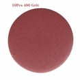 thumbnail image 1 of 10 Pcs Feuilles de Sable en Forme Ronde 5 Pouces/125mm 40-2000Grit 400Grit, 1 of 10