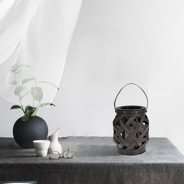 VERDANVERSE Decorativa De Ratán Natural Para Exterior Con Mango Para Jardín Y Porche