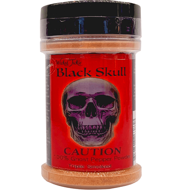 Smoked Ghost Pepper Powder Hot Spice Wicked Tickle Black Skull Chili