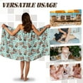 thumbnail image 5 of Yuyamidu Cute Otter Shower Wrap Towel for Women Blue Knee Length Bath Wrap with Pocket Breathable Bath Towels Size M Elastic Body Wrap Soft Bath Sheets for Spa Swimming, 5 of 7
