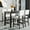 # 1:Black, variant on Harper & Bright Designs 5 Piece Dining Table Set Counter Height Dining Set with Classic Elegant Rectangel Table and 4 Padded Chairs for Kitchen Dining Room, Black and Beige